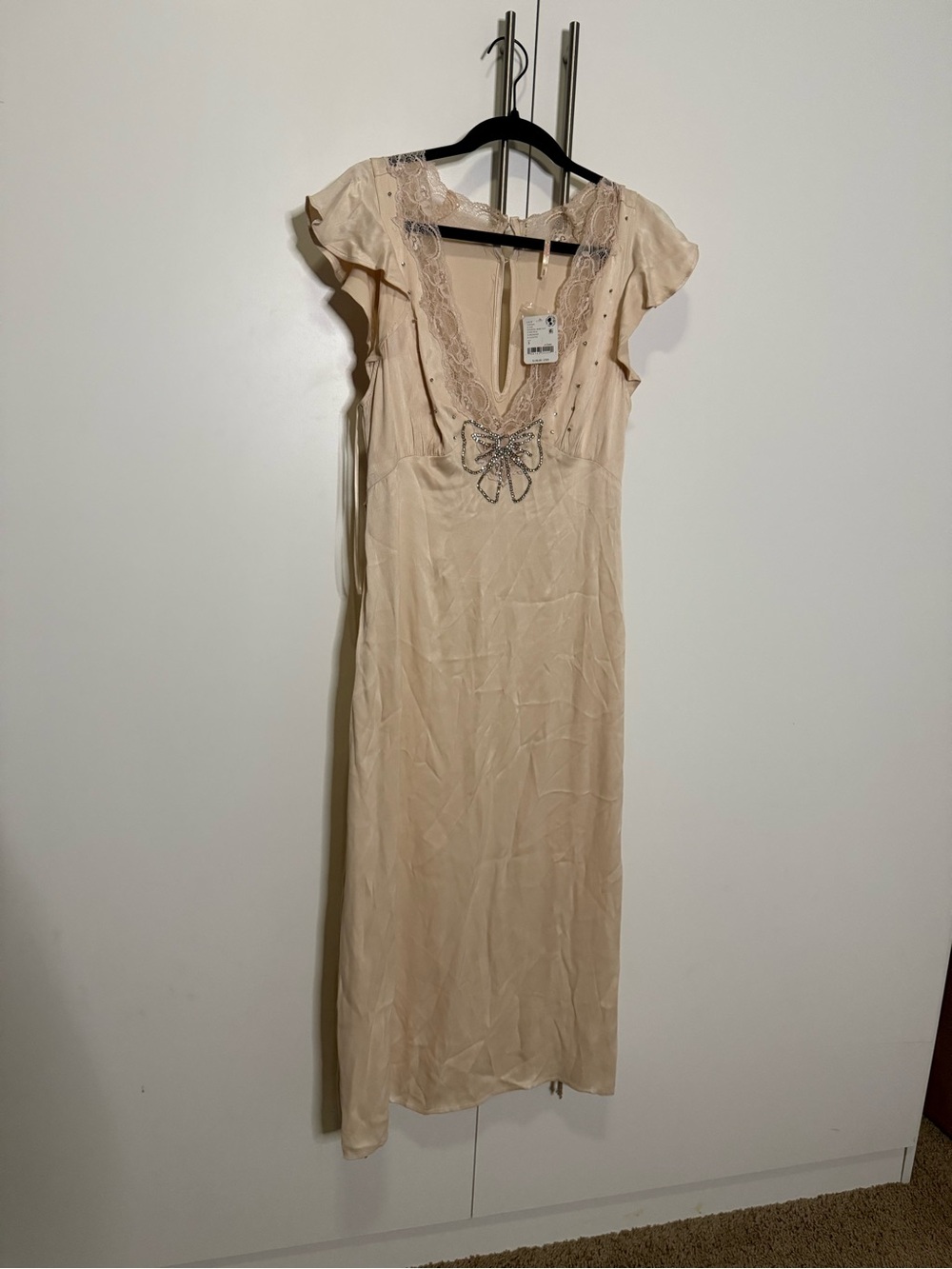 Free People Tied With Joy Slip Dress -Small - Picture 6 of 9